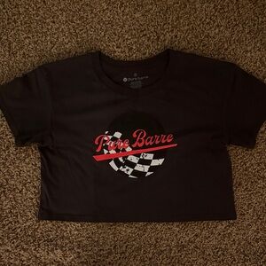 Pure Barre Black Womens Crop Top